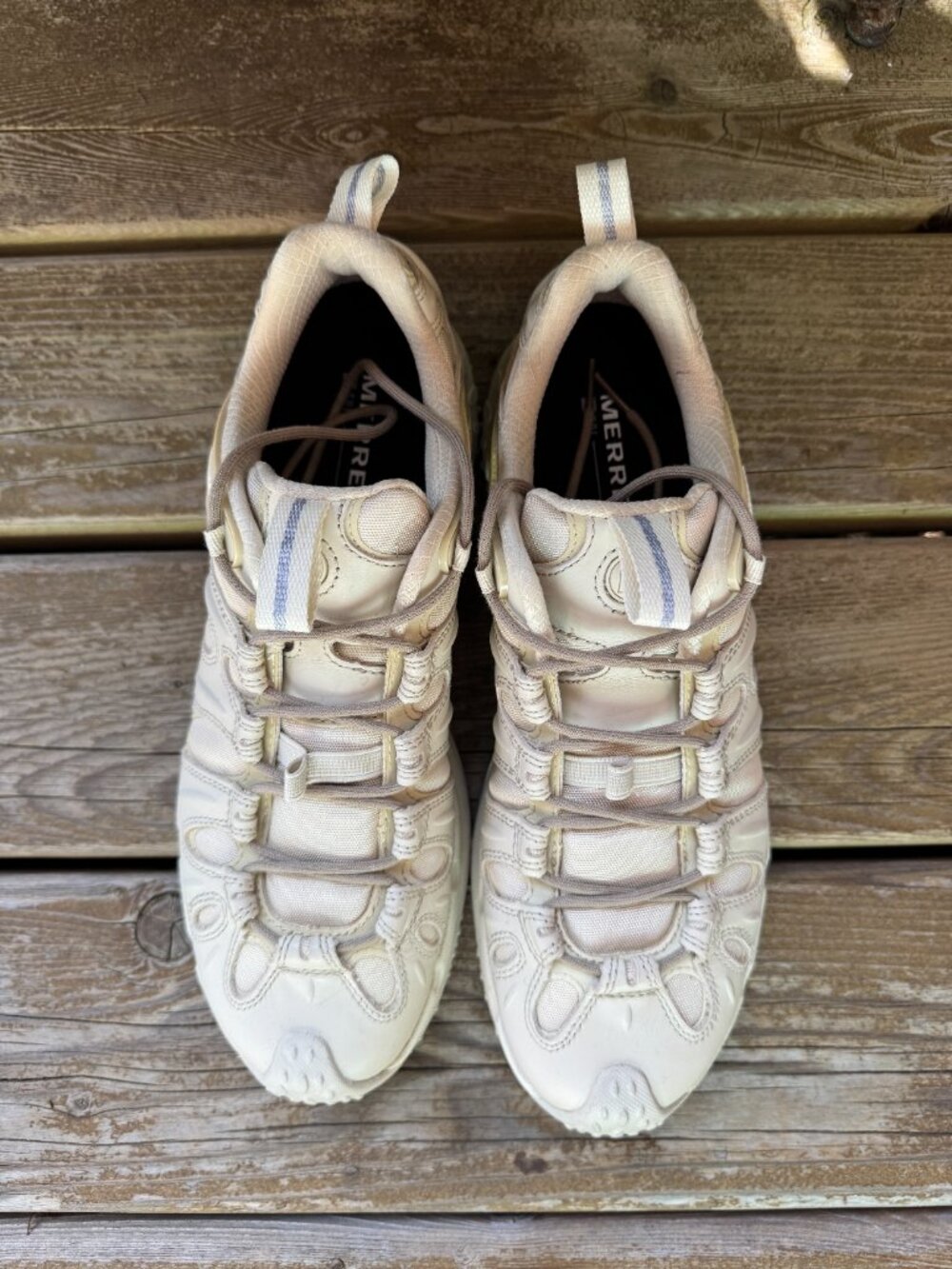 Merrell Ivory Cham Redux Leather Lace Up Shoes in Men's 10.5